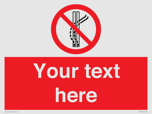 Custom prohibition Do not leave the tow track